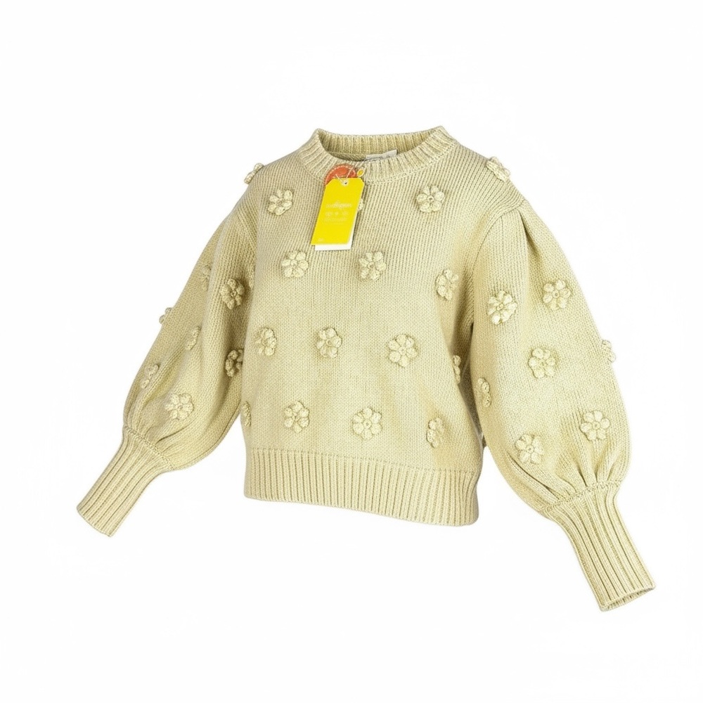 NWT FARM Rio Sweater/Cardigan-Verde Salvi Pull Tricot Artesenal Flores - Picture 11 of 11